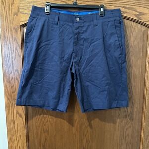 Callaway Mens Golf Shorts‎ Blue Flat Front Tech Athletic Casual Size 36